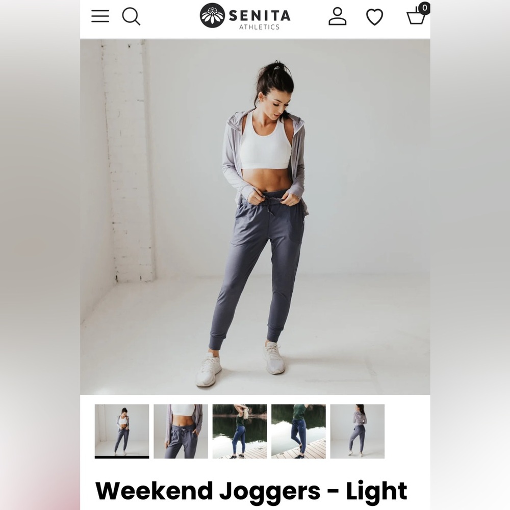 Senita Weekend Joggers - Light Navy and Mulberry - for @jennmc217